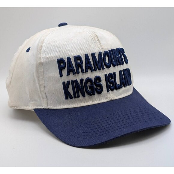 Vintage 90s Y2K Paramount's Kings Island Amusement Park Snapback Hat PKI VTG Cap - Picture 1 of 6